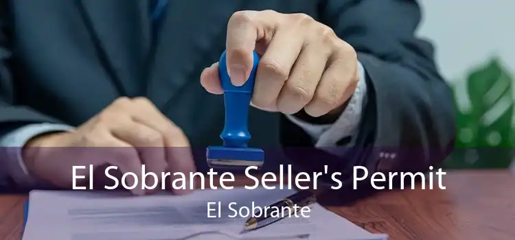 El Sobrante Seller's Permit El Sobrante