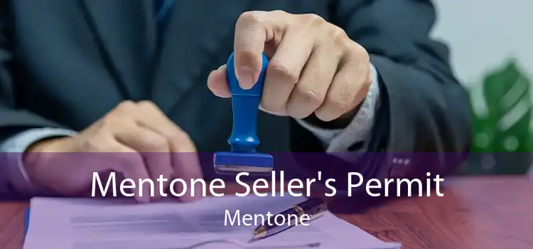 Mentone Seller's Permit Mentone