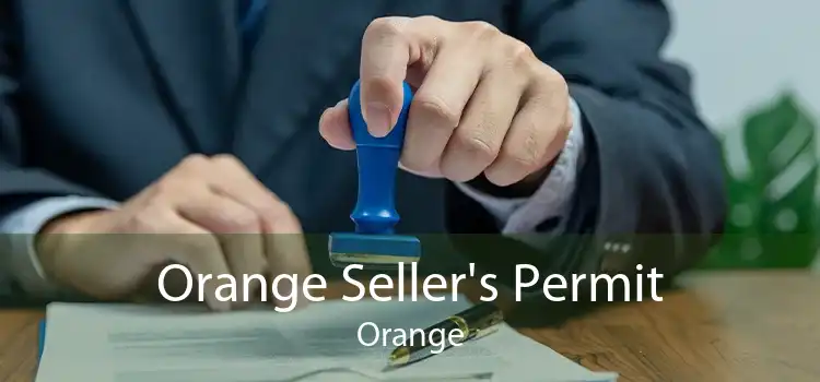Orange Seller's Permit Orange