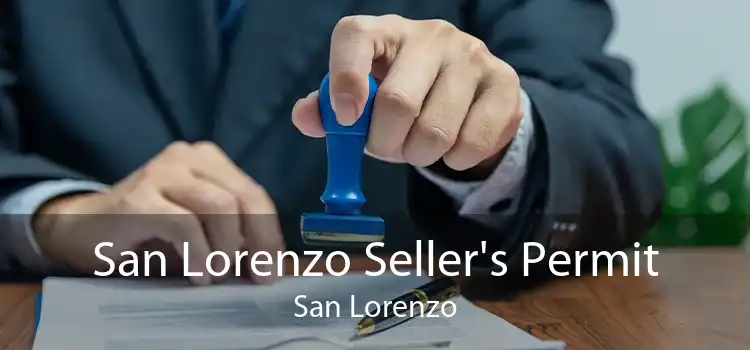 San Lorenzo Seller's Permit San Lorenzo